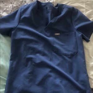 Figs sky blue catrina top